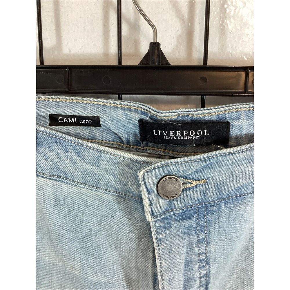 Liverpool Jeans Womens Size 16/33 Light Blue Stretch Blend Denim SKU# 59975‎ - Picture 4 of 9